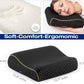 Travel & Camping Comfortable Memory Foam Pillow – Easy to Carry Portable Bag – Temperature Regulating Pillow Case (Black Contour)