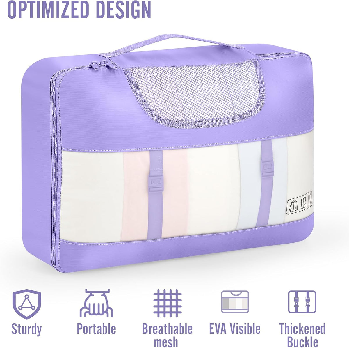 Veken 10 Set Packing Cubes for Travel Essential, Suitcase Organizer Bags in 4 Sizes, Carry-On Luggage Accessories with Large Laundry & Hanging Toiletry Bag, Must-Have for Airplane, Road Trip & Camping - Roamly