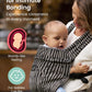 GROWNSY Baby Carrier Newborn to Toddler, Ergonomic Baby Toddler Carrier Wraps with Head Support, Easy to Wear, Infant Carrier Baby Gift, Travel and Hiking Friendly, for 7 to 44 lb (Flow-Stripe)