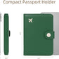 ZOPPEN Passport Holder Women, Passport Cover Travel Wallet Rfid Blocking Passport Wallet Cover Case Travel Essentials Document Organizer, Grass Green