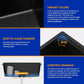 Dcolora 30 Inch Matte Black Kitchen Sink Workstation Granite Composite Undermount Single Bowl Kitchen Sink,DC-GU8769