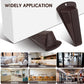 Frienda 2 Pcs Jumbo Door Stoppers Heavy Duty Door Stopper Tall up to 2inch Tall Wedge TPR Large Wedge Stackable Big Rubber Doorstop for Hotel Carpet Hardwood Concrete and Tile (Coffee)