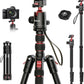 ULANZI TT31 72.4" Camera Tripod, Foldable Tripod & Monopod Aluminum w Claw Quick-Release Plate, 360°Ball Head Detachable w 180°Revertible Legs, Weight 3.42lb, Payload 33lb,for Camera/DSLR/Camcorder