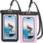 Lamicall 2Packs Waterproof Pouches, Beach Vacation Essentials for Wemen Men, Cruise Essentials 2025, Travel Beach Ship Accessories, Cute Pink Accessories, Pink&Black