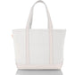 CB STATION Medium Classic Canvas Tote Bag for Women, Top Zipper Closure, Outer Pocket, Daily Essentials, Groceries, Traveling