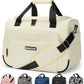 Underseat Carry On Luggage Lightweight Travel Tote Weekender Bag Overnight Duffle Bag for Travel, Travel Essentials Personal Item Travel Bag for Women and Men, Beige-16Inch