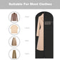 Dress Bags for Gowns Long, 60'' Garment Bags for Hanging Clothes, Suit Bag Cover for Storage and Travel (Black)
