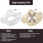 Inflatable Travel Neck Pillow: Extra-Soft, Cushion. for Airplanes, Trains, Cars, Portable Travel Accessory-with Carrying Pouch for Cell Phone and Passport Etc. (Black) (OW-103)