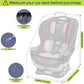 Padded Car Seat Travel Bag for Airplane, Heavy Duty Backpack for Air Travel, Water-Resistant Carrier with Shoulder Strap, Fits Most Car Seats (Blue+Black)