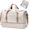 Extra Large Travel Duffle Bag,Carry on Overnight Weekend Bag with Shoes Compartment,Weekender Bags for Women for Travel Business Trips Sport Hospital