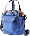 Bellroy Cinch Bucket Bag (compact 9 liter lightweight crossbody bag with external organization, internal zip pocket, adjustable shoulder strap, and adapts to be carried three ways) - DenimBlue