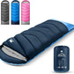 Sleeping Bags for Adults Cold Weather,Portable, Waterproof,Lightweight Sleeping Bag for Tall Girls Boys with Compression Sack for Warm Camping, Hiking, Outdoor & Indoor