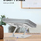 Laptop Stand Adjustable Laptop Holder for Desk, Foldable Laptop Riser Portable Computer Stand Compatible with MacBook, Lenovo, HP and All Laptops up to 15.6 inches Silver