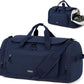 Large Travel Duffle Gym Bag with Shoe Compartment, Underseat Carry On Luggage Overnight Weekender Personal Item Workout Bags for Women Men (Navy Blue) - Roamly