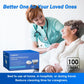 100 Count Enlarged Bedside Commode Liners for Commode Chairs, Bed Pans, and Portable Toilets, Pre-Separated, Leakproof, Sturdy, Disposable, for Adults, Seniors, Medical Care, and Camping