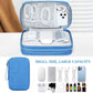 FYY Electronic Organizer, Large Travel Cable Organizer Bag Pouch Electronic Accessories Carry Case Portable Waterproof Double Layers All-in-One Storage Bag for Cable, Cord, Charger, Phone, Cyan