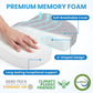 TushGuard Office/Car Seat Cushion, Non-Slip Sciatica & Back Coccyx Tailbone Pain Relief Chair Pad, Memory Foam Butt Pillow for Computer Desk, Wheelchair, Driving (Light Grey)