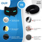Travel Neck Pillow for Airplane Chin Support Memory Foam Machine Washable for Airplane Sleeping Car Office Black M