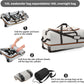 Vomgomfom 32" Soft-Sided Foldable Wheeled Travel Duffel Bag,Expandable 110L to 140L Rolling Cargo Bag with 2 Wheels and Multiple Pockets,Grey - Roamly