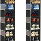 2 Pack Large-Sized Hanging Shoe Organizer 8-Shelf, Hanging Closet Organizer with 8 Side Pockets, Wider Hanging Shelves for Storage Shoes Clothes 9" W × 11.8" D× 48" H, Black.