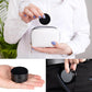 Portable Pill Box Metal Pill Case - Single Waterproof Pill Container for Purse & Pocket Travel Pillbox, Daily Round Aluminium Medicine Organizer Holder to Hold Vitamins, Medication, Fish Oil