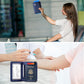 ZOPPEN Passport Holder Wallet, Passport Cover Travel Wallet Women Travel Essentials Accessories Document Organizer Travel Must Haves Rfid Blocking Cover Case for Women and Men, Blue