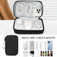 FYY Electronic Organizer, Large Travel Cable Organizer Bag Pouch Electronic Accessories Carry Case Portable Waterproof Double Layers All-in-One Storage Bag for Cable, Cord, Charger, Pattern Black