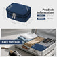 Lanola Universal Cable Organizer Electronics Accessories Cases for Cable, Charger,Power Bank, Phone, USB, SD Card,Memory Cards,Earphone,Flash Drive, Great for Travel and Business - Dark Blue