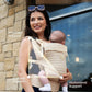 GROWNSY Baby Carrier Newborn to Toddler, Breathable Mesh Carrier(7-44lbs) with One-Click Sliding Clasp, Head Support, Ergonomic Design and Hands-Free Comfort, Almond Beige