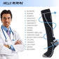 Compression Socks for Women Men Circulation Knee High 8 Pairs for Nurses, Running, Travel, Athletic