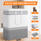 2 Pack Large Home Laundry Basket, Laundry Hamper, Freestanding Waterproof Dirty Clothes Bag, Tall Clothes Hamper - Extended & Reinforced Handles for College Dorm, Family (Light Grey/125L)