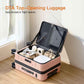Expandable Lightweight PC Hard Shell Suitcase, 20-inch Luggage with TSA Lock, Top Opening & Cup Holder - Ideal for Business Travel Suitcase (Pink, Carry-on 20-Inch)