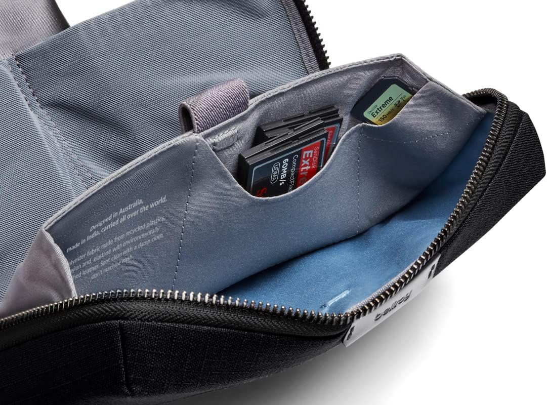 Bellroy Tech Kit (Tech Accessories Organizer Pouch, Zipper Closure Design, Stores Power Bank, Phone Charger, Cables & More, Internal)