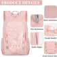 ZOMFELT Hiking Backpack for Women Men, 15L Lightweight Packable Backpack for Trip, Water Resistant Small Travel Backpacks, Foldable daypack for Hiking, Walking, Cycling, Camping, Pink - Roamly