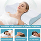 Neck Pillow Memory Bed Foam Pillows - Neck Support Pillow for Pain Relief, Ergonomic Cervical Pillow for Sleeping, Orthopedic Contour Bed Pillow for Side, Back, Stomach Sleepers,Blue
