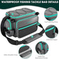 THKFISH Waterproof Fishing Tackle Bags, Saltwater Resistant Large Fishing Tackle Bag, 1000D PVC Waterproof Fishing Gear Storage Store 3600 3700 Trays