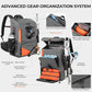 KastKing All Weather Fishing Tackle Backpack with Removable Rod Holders,Waterproof ArmorShield Fabric Fishing Bag Storage Fishing Gear