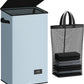 SOLEDI Laundry Hamper with Lid 100L Large & Tall Collapsible Laundry Basket, Clothes Hamper with Bag Removable Easy to Carry, Dirty Hampers for Bedroom, Bathroom, Dorm, College, Blue Grey