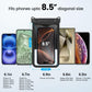 [Up to 8.5" Waterproof Phone Pouch - 2 Pack Waterproof Phone Case for iPhone 16 15 14 Pro Max Galaxy S25 S24 Ultra, IPX8 Dry Bag with Lanyard for Beach Travel Essentials