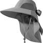 Womens Sun Hat UV Protection, Foldable Waterproof Wide Brim Bucket Hats with Neck Flap for Summer Beach Fishing Hiking