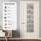 Over the Door 12 Pocket Hanging Shoe Organizer, Gray