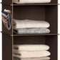 Simple Houseware 6 Shelf Hanging Closet Organizer, Brown