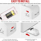 Portable Door Lock Alarm - Dual Protection Security, 120DB Siren, Sturdy Rubber Door Stopper Wedge for Home & Travel