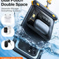 TORRAS IP68 Waterproof Phone Pouch Double Space, Floating Waterproof Phone Case with Lanyard for iPhone 16 Pro Max 15 14 13 S25 S24, Phone Dry Bag Vacation Cruise Ship Travel Essentials 7.0'', Black