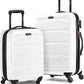 Samsonite Omni PC Hardside Expandable Luggage with Spinner Wheels, White, 2-Piece Set (20/24)