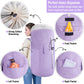 Laundry Bag Backpack, 125L Extra Large Travel with Shoulder Straps, Adjustable & Extendable Design, Laundry Hamper Bag with 3 Pockets for Laundromat, College, Travel, Camping (Purple)