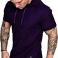 Lexiart Mens Fashion Athletic Hoodies Sport Sweatshirt Solid Color Fleece Pullover