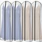 Zilink Breathable Dress Bags for Gowns Long 72” Wedding Dress Storage Bags Silky Dress Bags for Closet Storage with 7" Gussted Wrinkle Free for Long Evening Dresses Puffy Dress Storage, Set of 4