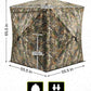 TIDEWE Hunting Blind 270°See Through with Carrying Bag for Turkey Hunting, Pop Up Ground Blinds, Portable Resilient Hunting Tent