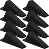 Frienda 8 Pcs Jumbo Door Stoppers Heavy Duty Door Stopper Tall up to 2inch Tall Wedge TPR Large Wedge Stackable Big Rubber Doorstop for Hotel Carpet Hardwood Concrete and Tile (Black)